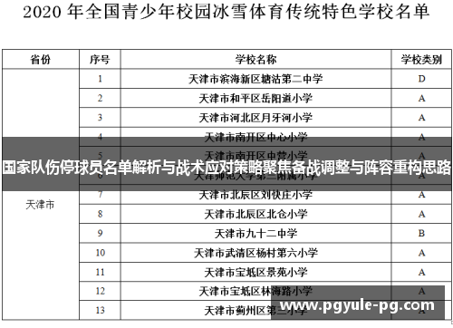 国家队伤停球员名单解析与战术应对策略聚焦备战调整与阵容重构思路